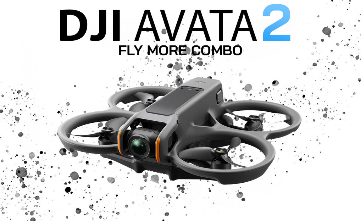 Dronų nuoma, DJI Avata 2 FLY MORE COMBO - DRAUDIMAS nuoma, Vilnius