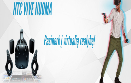 Virtuali realybė HTC Vive įrangos nuoma