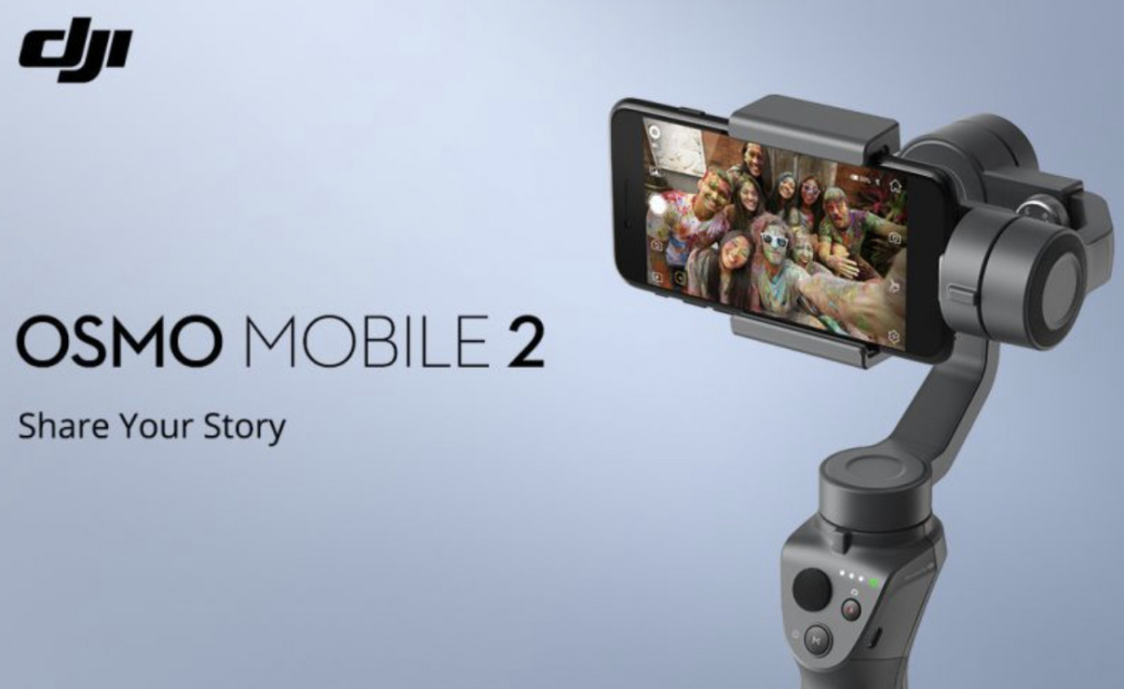 Fotoaparatų priedų nuoma, DJI OSMO Mobile 2 stabilizatorius nuoma, Šiauliai