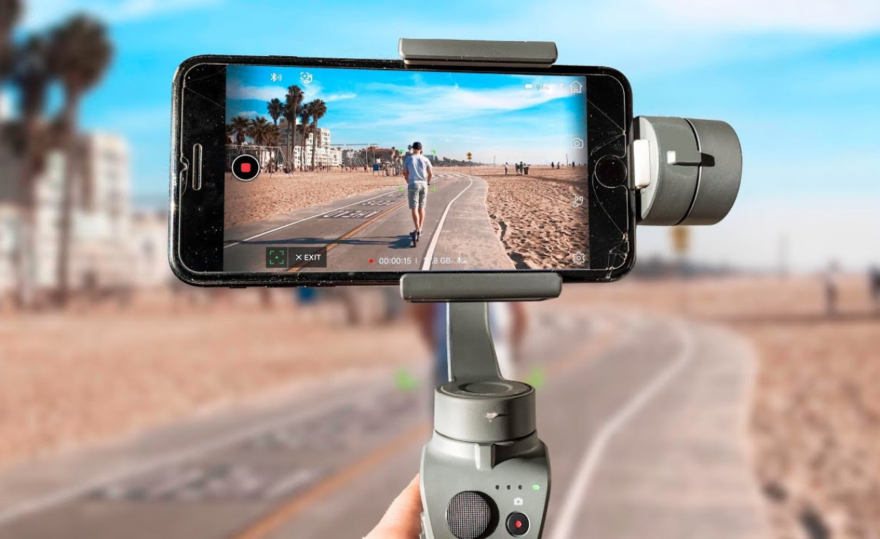 Fotoaparatų priedų nuoma, DJI OSMO Mobile 2 stabilizatorius nuoma, Šiauliai