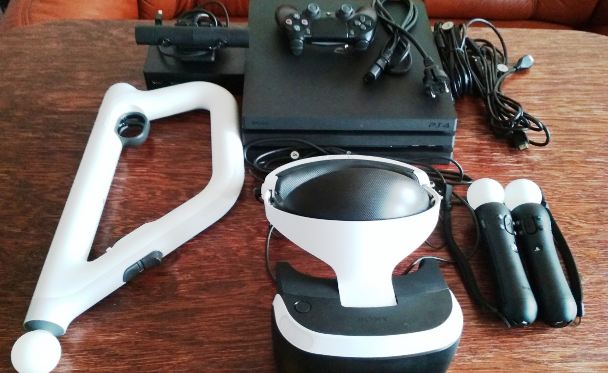 Žaidimų konsolių nuoma, Playstation VR(virtuali realybė) PS4 PRO nuoma, Klaipėda