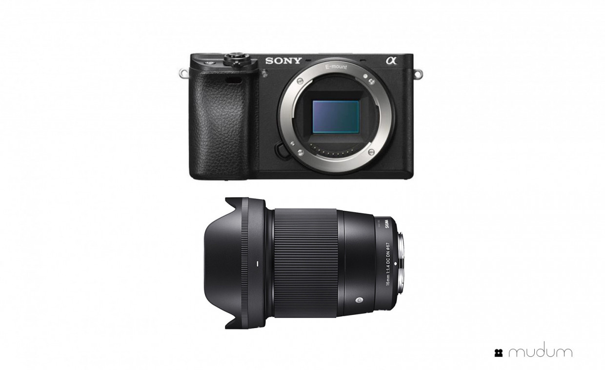 Fotoaparatų nuoma, Sony a6300 su sigma 16mm f1.4 DC DN nuoma, Vilnius