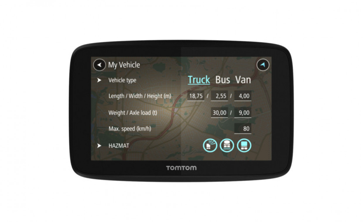Automobilių priedų nuoma, GPS navigacija TOMTOM TT GO PROF 520 E nuoma, Klaipėda