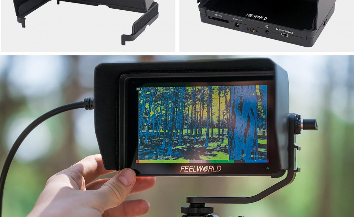 Fotoaparatų priedų nuoma, Feelworld F6 plus monitorius nuoma, Panevėžys