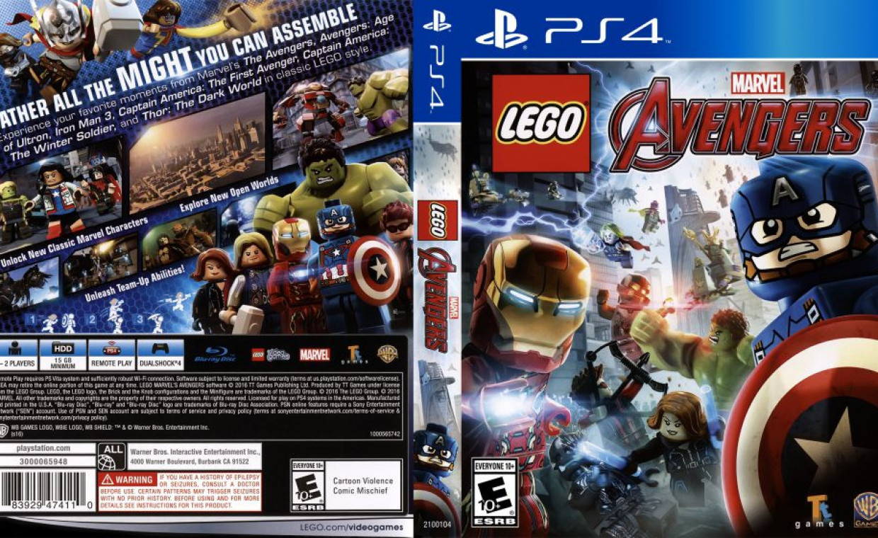 Žaidimų konsolių nuoma, PS4 LEGO Marvel Avengers Žaidimas nuoma, Šiauliai