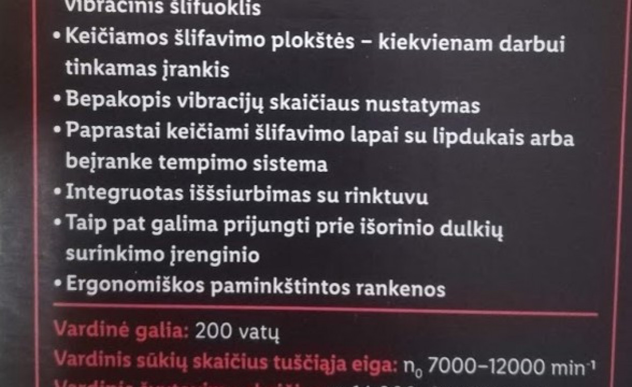 Įrankių nuoma, Daugiafunkcinis šlifuoklis "3 viename" nuoma, Vilnius