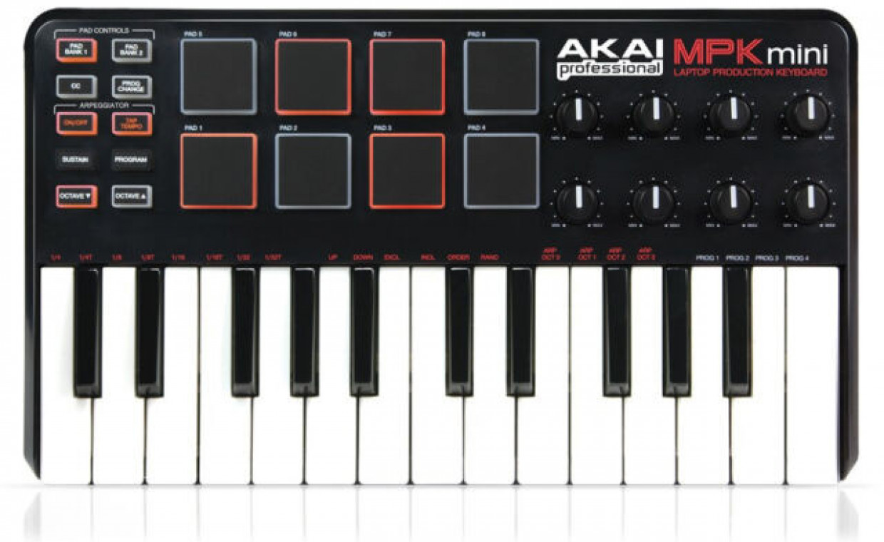 Garso technika ir instrumentai, MIDI klaviatūra AKAI MPK mini nuoma, Kaunas