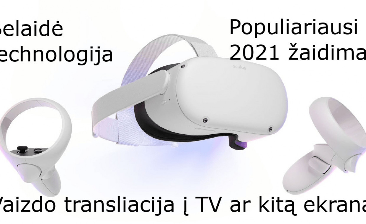 Kompiuterinės technikos nuoma, Oculus Quest 2 Pigiausi VR Akiniai nuoma, Vilnius