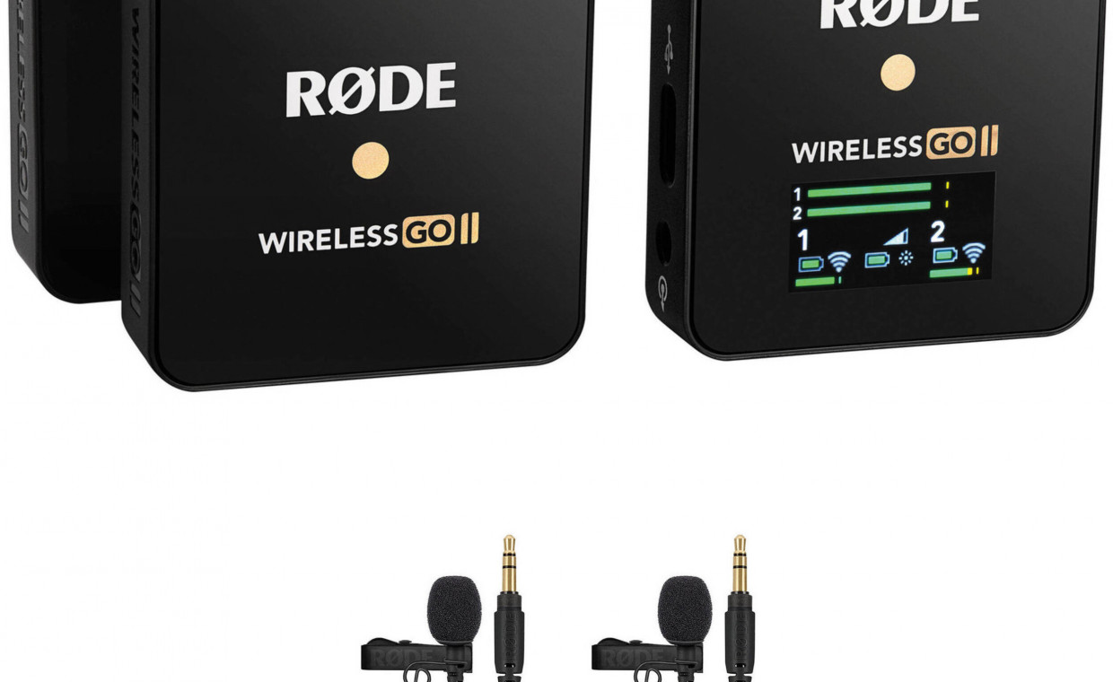 Fotoaparatų priedų nuoma, Rode Wireless Go II 2 komplektas x2 nuoma, Vilnius