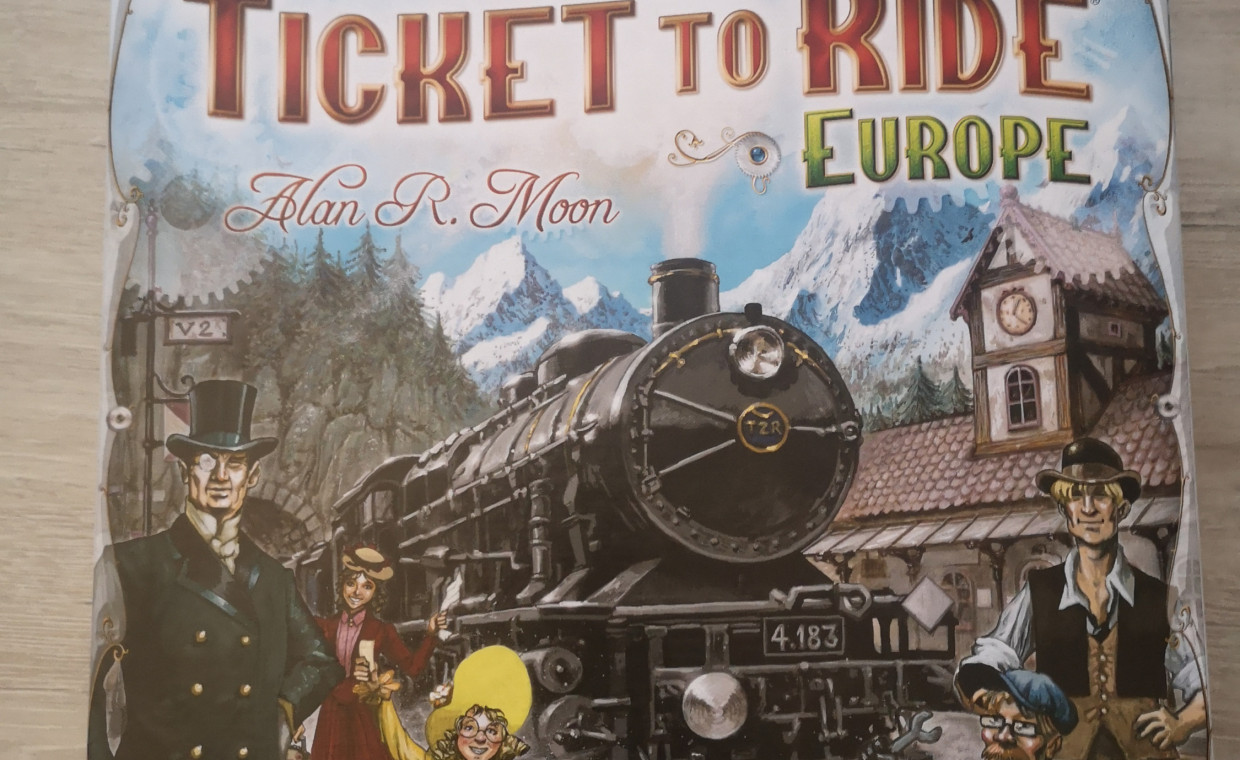 Laisvalaikio daiktų nuoma, Stalo žaidimas "Ticket to Ride Europe" nuoma, Klaipėda