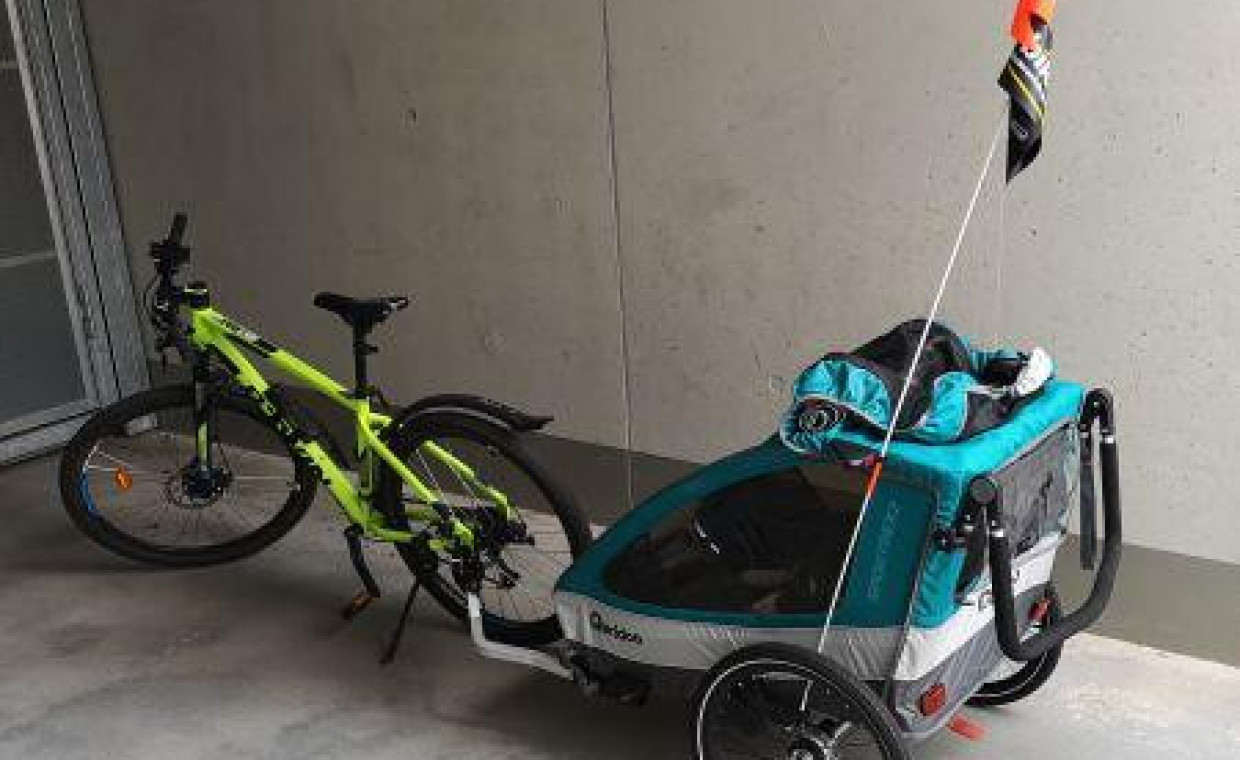 Vaikų daiktų nuoma, Dviračio vežimėlio priekabos nuoma nuoma, Vilnius