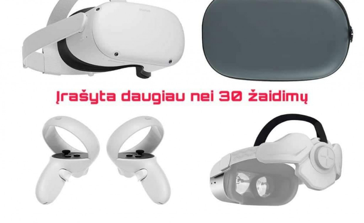 Žaidimų konsolių nuoma, Vr akiniai Meta/Oculus Quest 2 128gb nuoma, Kaunas