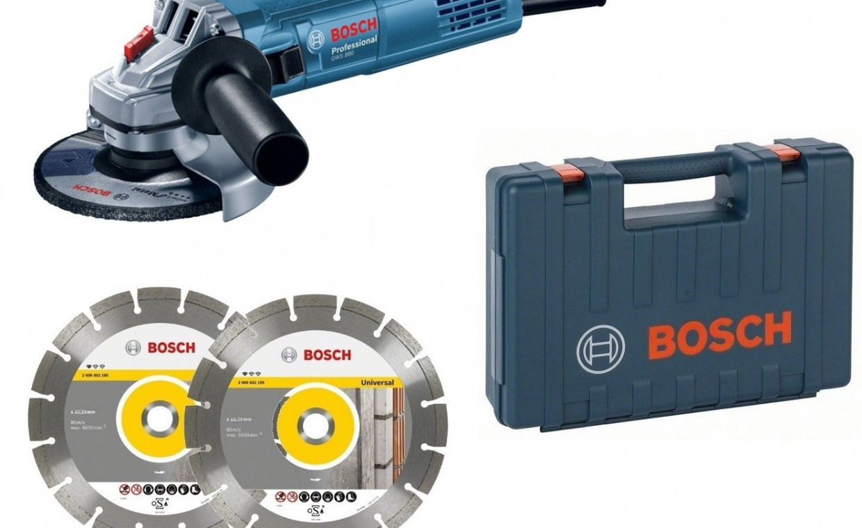Įrankių nuoma, Kampinis šlifuoklis Bosch GWS 880 nuoma, Utena