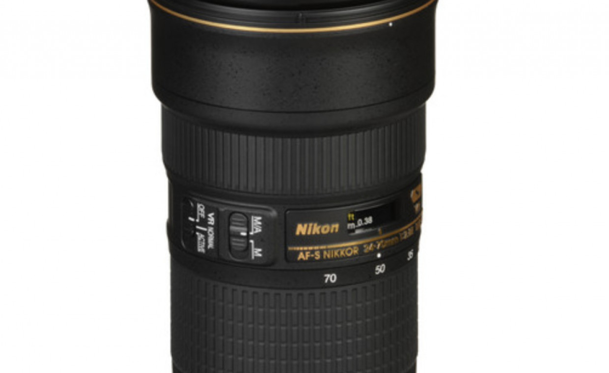 Objektyvų nuoma, Nikon AF-S Nikkor 24-70mm f/2.8E ED VR nuoma, Vilnius