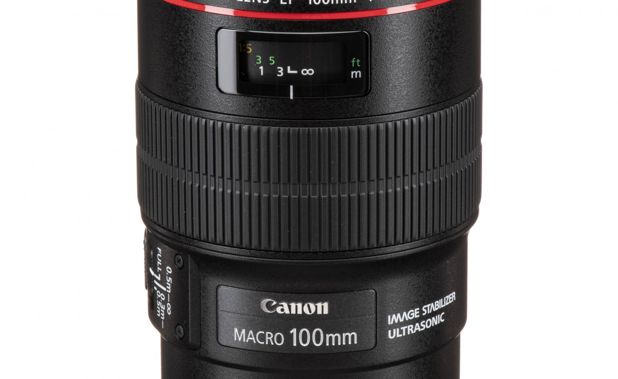 Objektyvų nuoma, Canon EF 100mm 1:2.8 L Macro IS USM nuoma, Kaunas