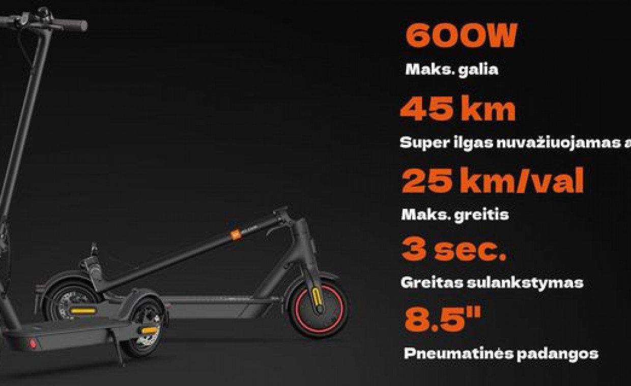 Paspirtukų ir dviračių nuoma, Xiaomi m365 Pro2 nuoma, Vilnius