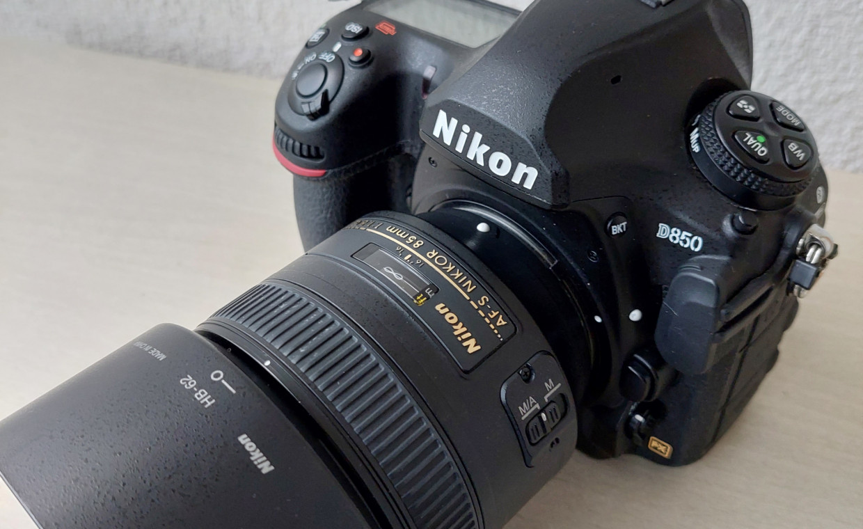 Fotoaparatų nuoma, Nikon d850 ir 85mm f/1.8 G nuoma, Vilnius
