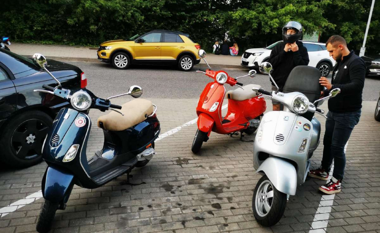 Motociklų nuoma, Motoroleriai VESPA nuoma, Vilnius