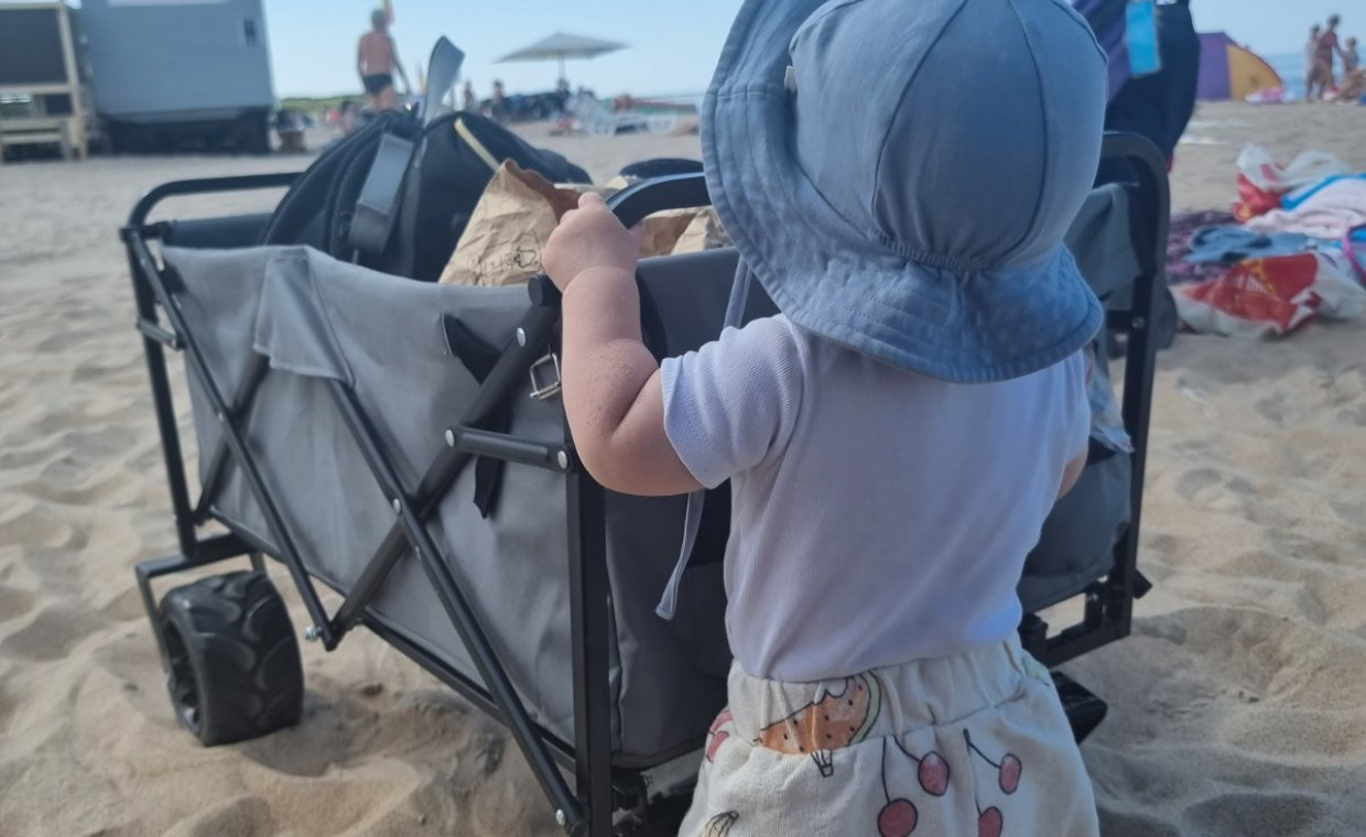 Vaikų daiktų nuoma, Paplūdimio vežimas - karutis nuoma, Kaunas