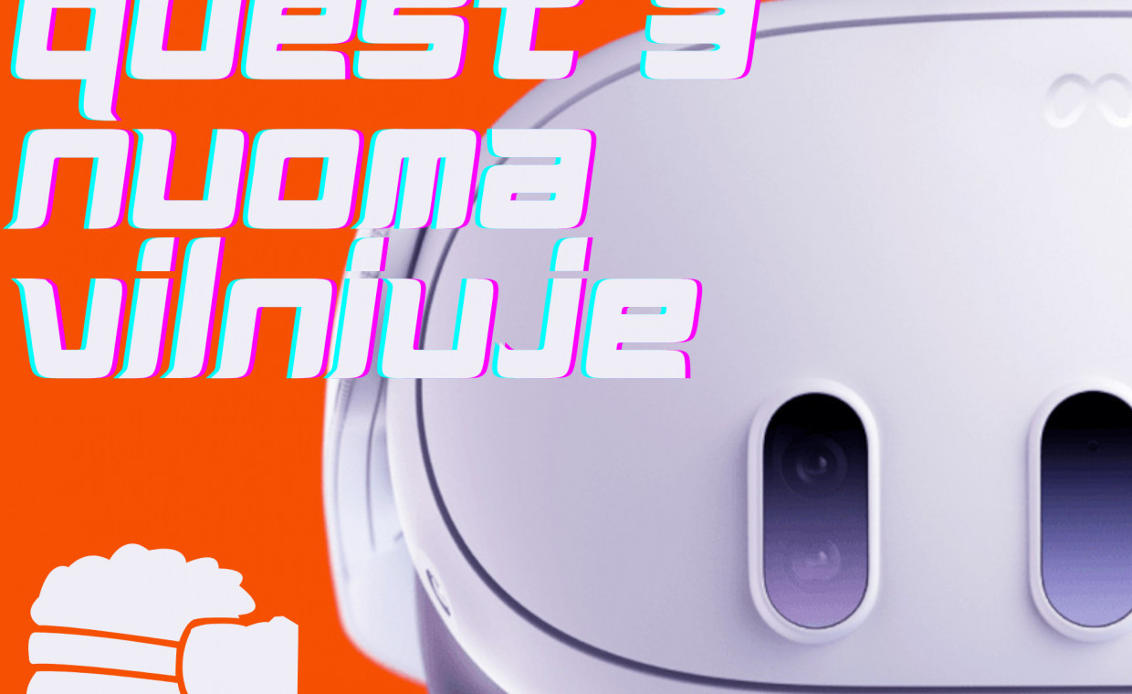Žaidimų konsolių nuoma, Meta Quest 3 VR akiniai nuoma, Vilnius