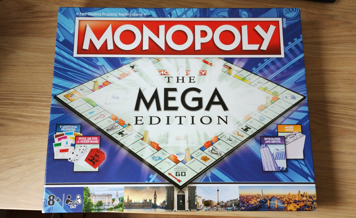 Laisvalaikio daiktų nuoma, Stalo žaidimas Mega Monopoly nuoma, Vilnius