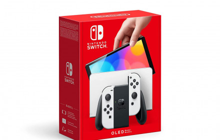 Nintendo Switch Oled baltas