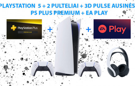 Playstation 5 (PS5) - SU PRIEDAIS