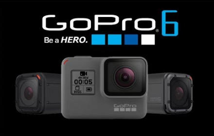 GoPro Hero Black 6 su priedais
